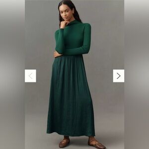 Anthropologie Pink Turtle Neck Sweater Dress